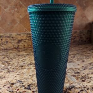 NWT Starbucks trenta studded green cup